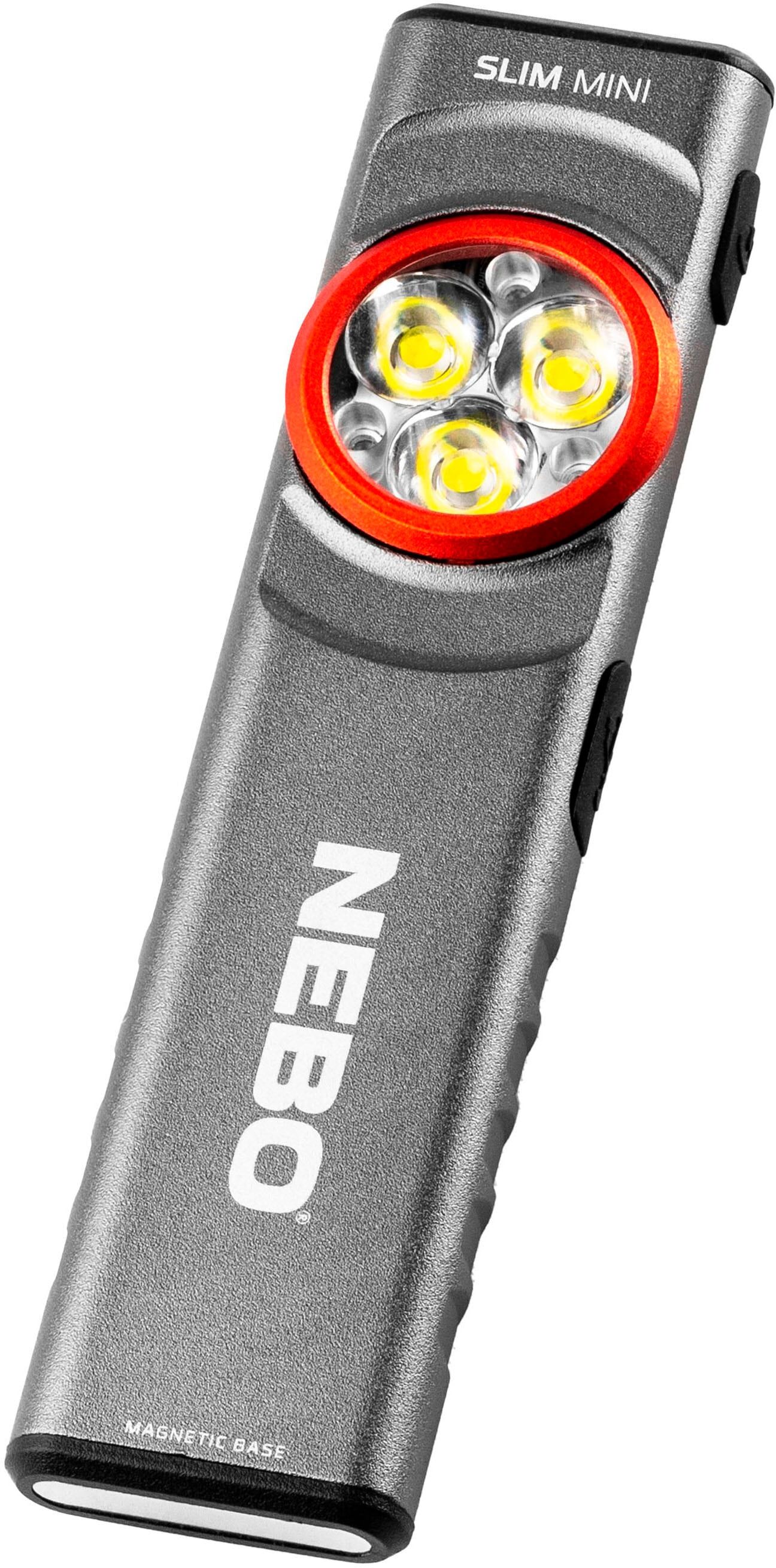 LED Taschenlampe NEBO "Nebo SLIM MINI", grau, H:10,3cm L:2,5cm T:1,45cm, Aluminium, Mobilleuchten, LED Taschenlampe