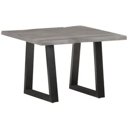 vidaXL Couchtisch mit Baumkanten 60x60x40 cm Massivholz Akazie