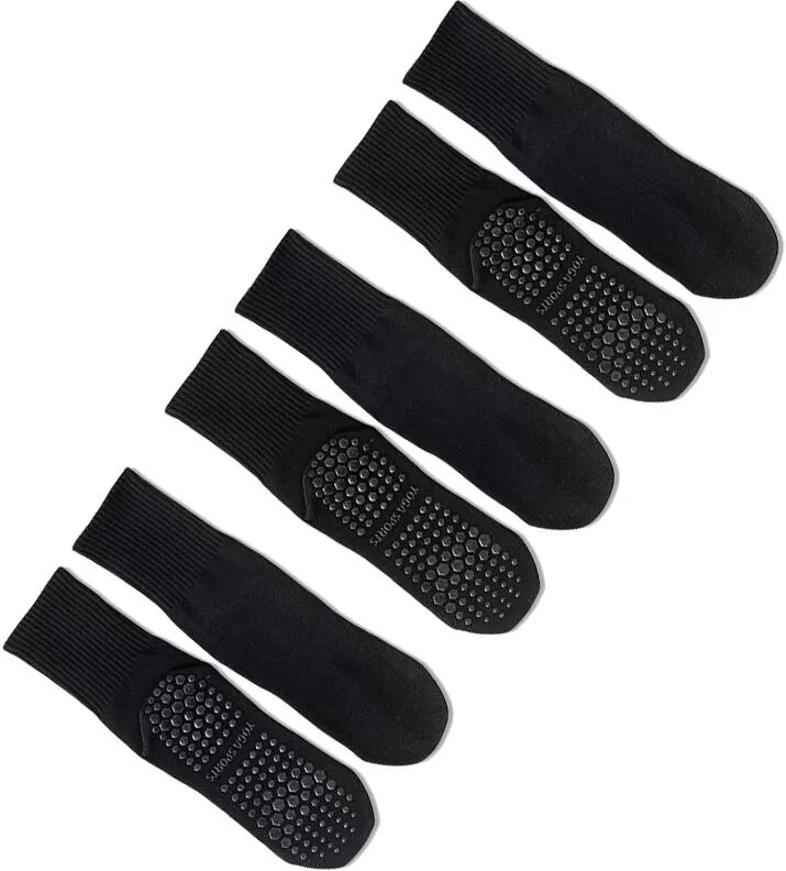 INF Chaussettes de Yoga Antidérapantes (Lot de 3) Le noir