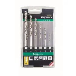 Alpen Bohrer Kassette HSS Pro ATM 6 6tlg 2,0 3,0 4,0 5,0 6,0 8,0 100806100