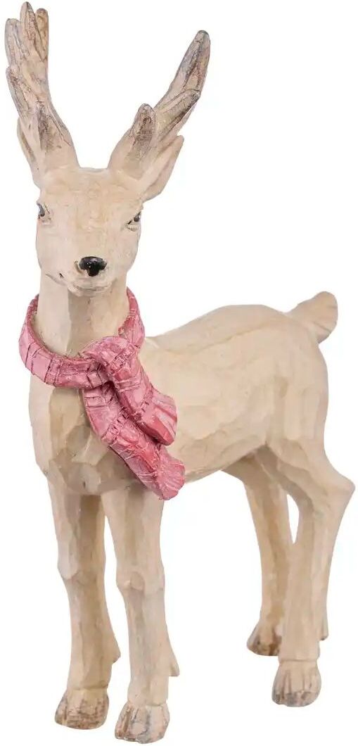 HOME STORY Deko Figur Hirsch   ¦ braun ¦ Polyresin (Kunstharz) ¦ Maße (cm): B: