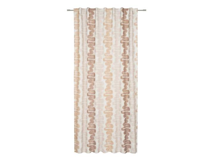 Esposa Fertigvorhang Liam, Sandfarben, Beige, geometrisch, 140x245 cm, ISO 9001, DIN EN ISO 14001, DIN EN ISO 50001, Oeko-Tex® Standard 100, mit Kombiband, für Stange und Schiene geeignet, Heimtextilien, Vorhänge, Fertigvorhänge