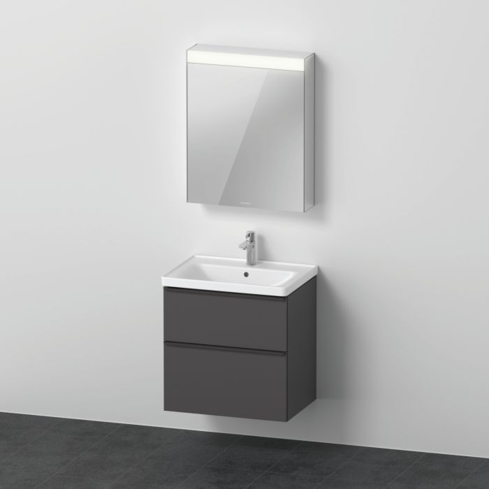 Duravit D-Neo Möbel-Set DE0115R4949 650mm, Anschlag rechts, Graphit Matt