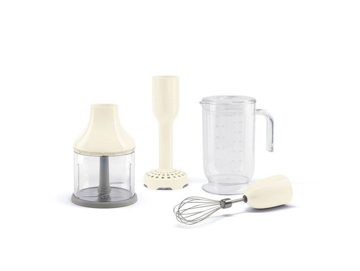 Smeg - Accessoires 4 accessories set, Crème, Beaker, Chopper, Whisk, Masher