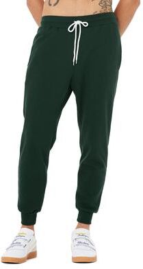 Bella + Canvas 3727 Sponge Fleece Joggers Pant in Forest Green size XL   Polyester Blend B3727, BC3727