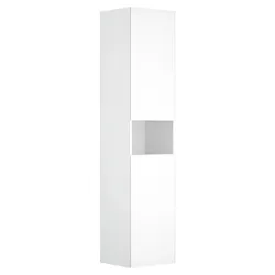 KEUCO Hochschrank „Stageline“ Cashmere (Glas), Cashmere (Dekor, matt), Anschlag links, ohne Beleuchtung 400 × 1800 × 360 mm