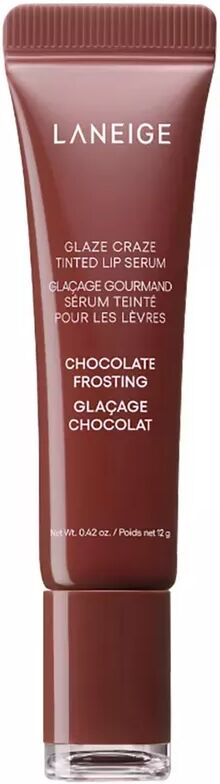LANEIGE - Glaze Craze Tinted Lip Serum - Getöntes Lippenserum, 12 g, Chocolate Glaze