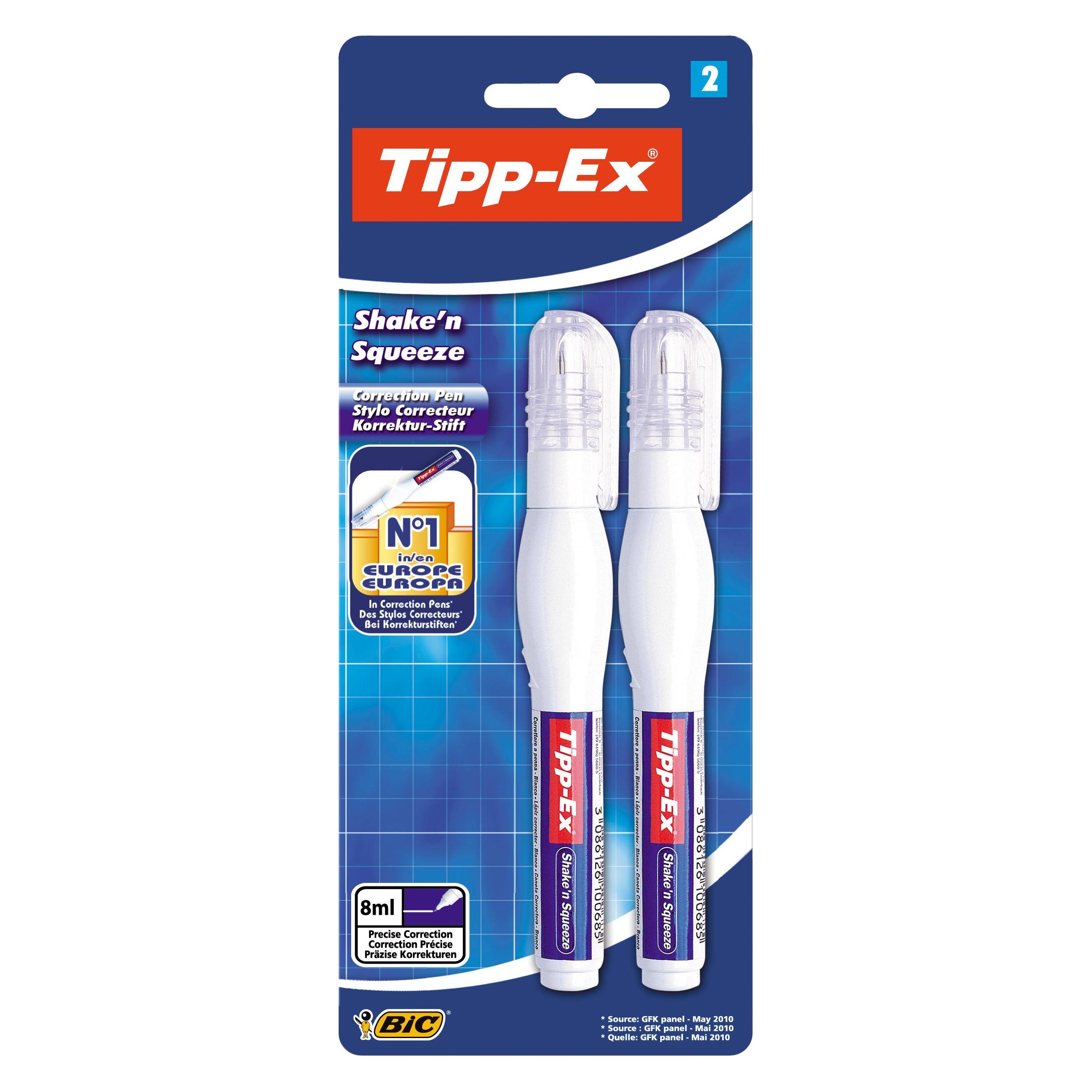 Tipp-Ex Korrekturstift Shake'n Squeeze, 8 ml, à 2 Stück (8022933)
