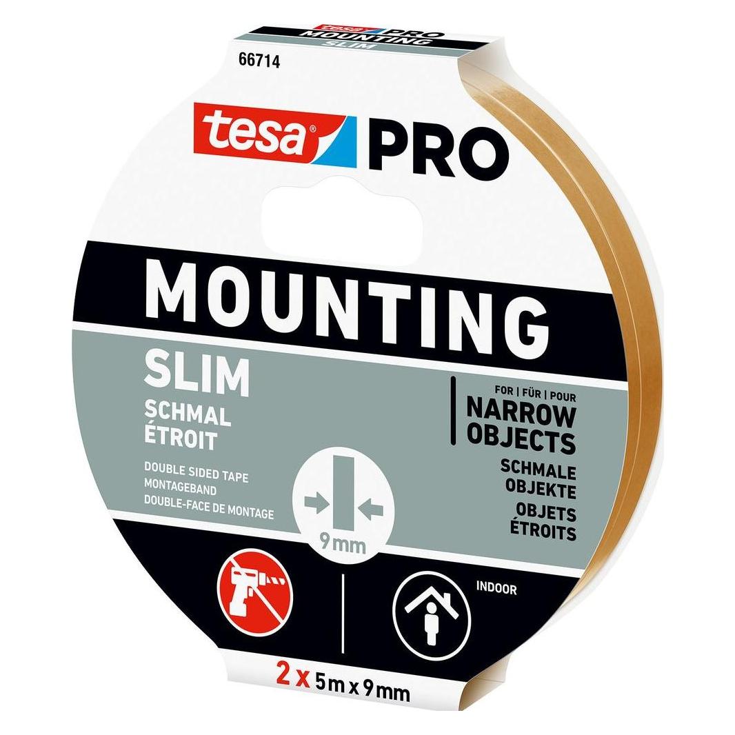 tesa Mounting PRO Schmal 2x 5m:9mm (9 mm) (66714-00000-00)