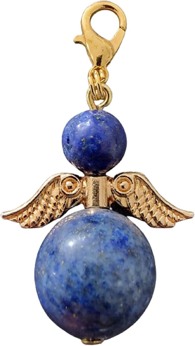 Lapis Lazuli sleutelhanger beschermengel gelukspendel fengshui decoratie