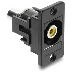 DELOCK Panel Mount Cinch Bu.zu Cinch Bu.gelb / schwarz