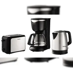 Tefal Kaffeeautomat CM3408 Dialog Mini edelstahl-sw