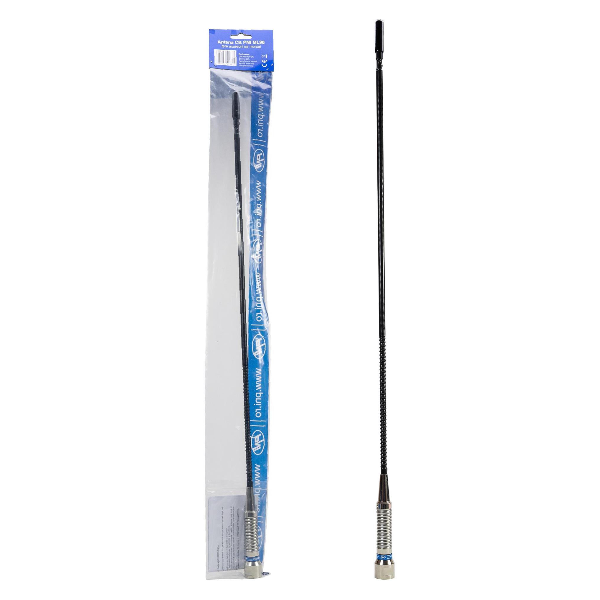 PNI CB-Antenne ML90 26-30 MHz, 71 cm, 150 W, ohne Kabel, kompatibel mit jedem PL259-Anschluss (43698857)