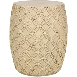 BEISTELLTISCH Beton hellbeige rund 33 cm Zogno