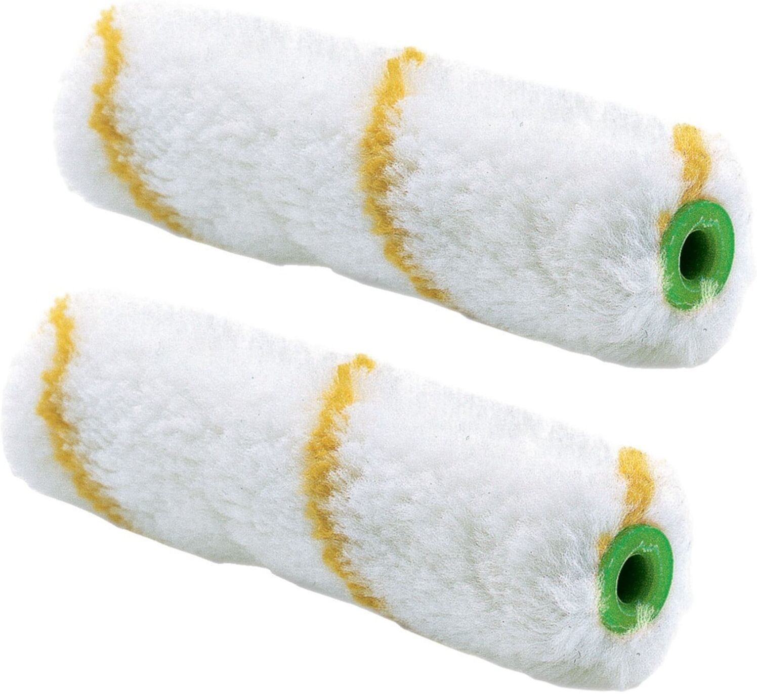 Nölle Kleinflächenwalze B.100 mm Flor-H.12 mm Gelbfaden 2 Stück Packung ; Industrial Quality Supplies (107050 75)