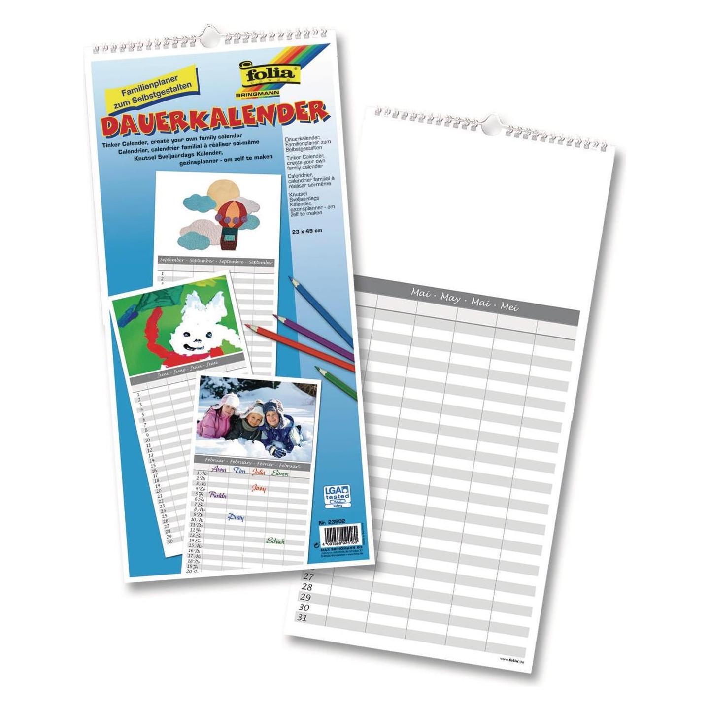 Folia Dauerkalender Familienplaner (Spezial) (23602)