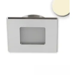 ISOLED LED Möbeleinbaustrahler MINI AMP, eckig, 3W, 120°,12V DC, 3000K, IP20, dimmbar, Alu gebürstet ISO-115720