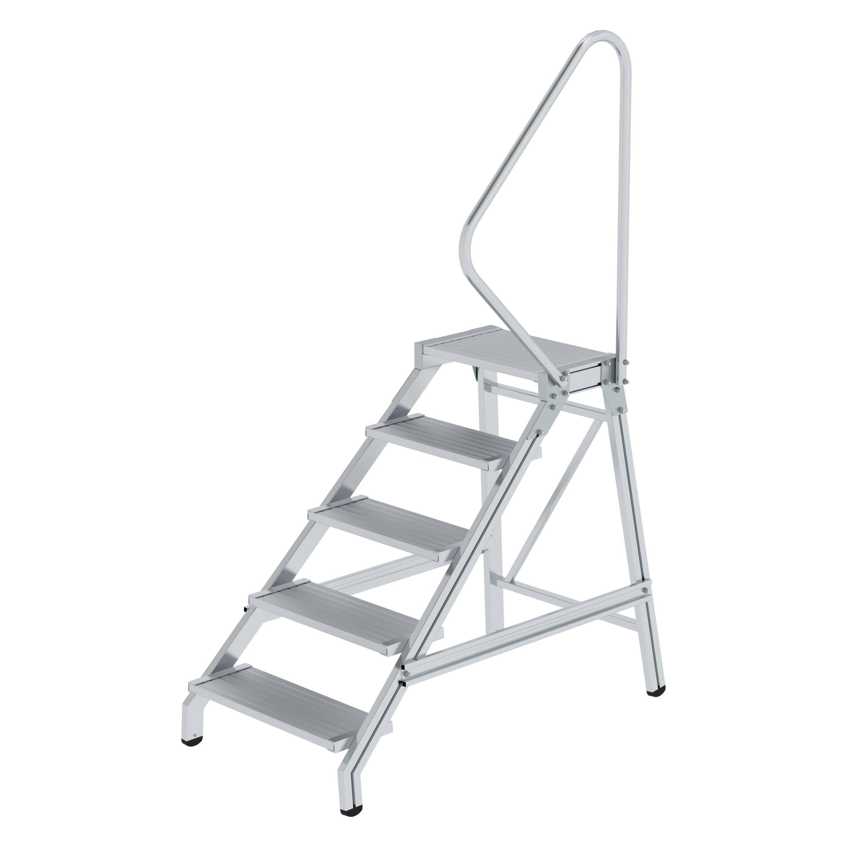 Munk Montagetritt mit Handlauf 5 Stufen (Gerüst, 123 cm) (050181)