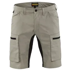 Stretch Service-Shorts "1449" - C44 - khaki/Schwarz