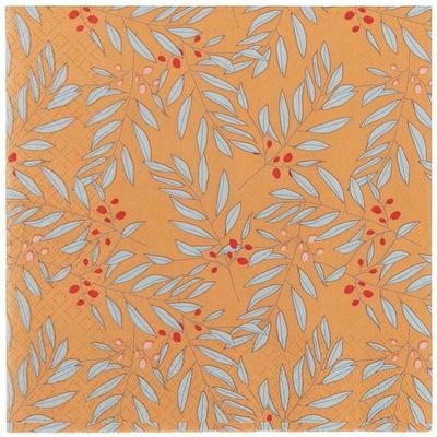 Servietten, Zweige, Orange, Mix