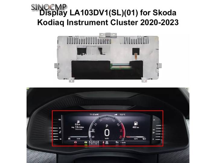 LA103DV1(SL)(01) Écran LCD 10,3 pouces pour groupe d'instruments 565920790 D 17A 920790 17A 920320 pour VW T-Roc et Skoda Kodiaq