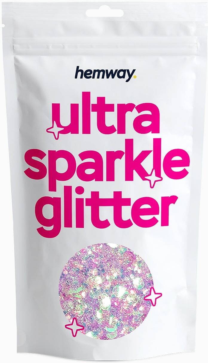 Hemway Glitter Mix Ultra Sparkle 100g / 3.5oz   Mermaid Pink Mix   Cosmetic, Festival, Crafts