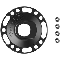 QO Bike Gear RACE Spider Aero 2-fach | schwarz 52