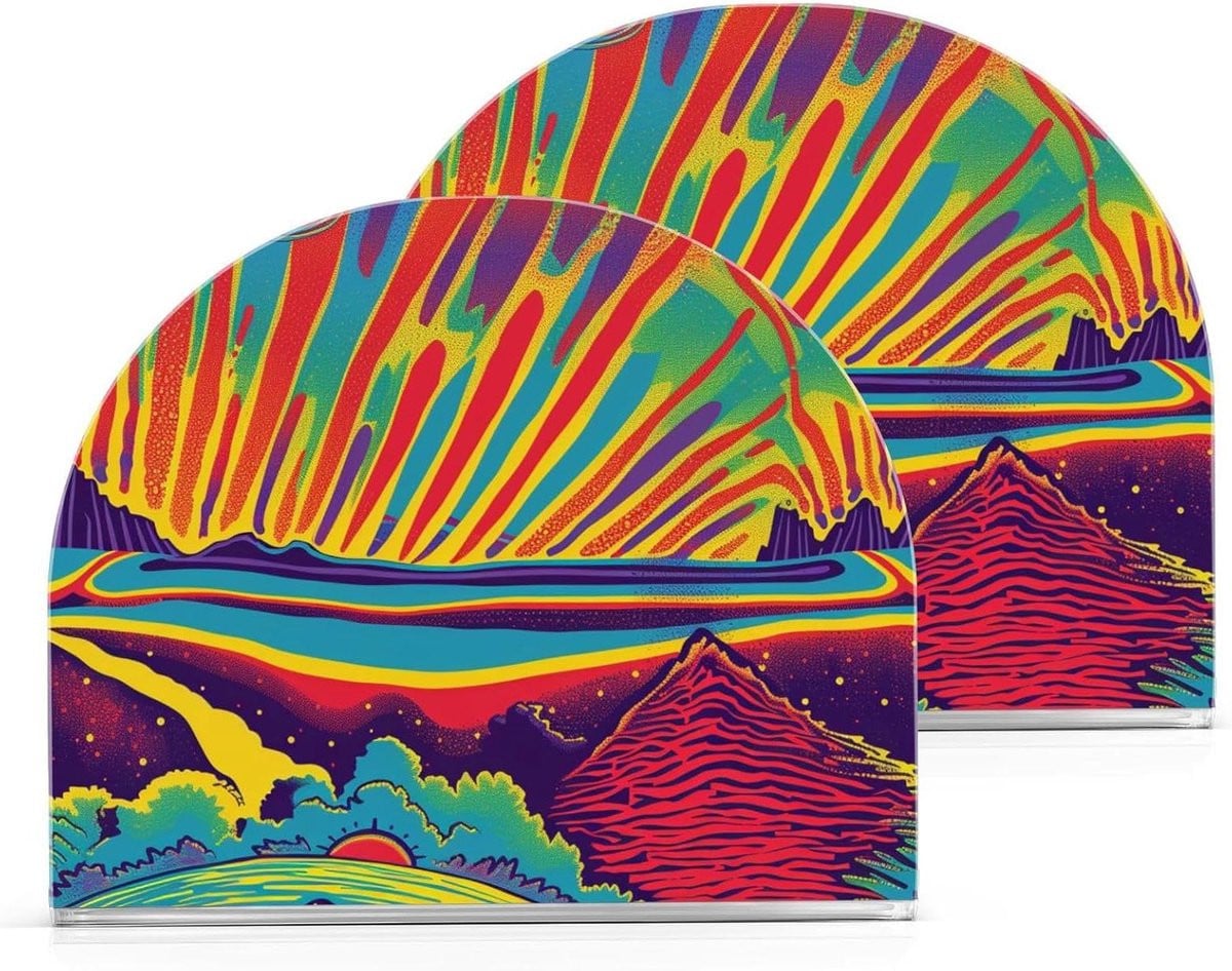 Servethouder Acryl met Kleurrijk Abstract Design voor Keuken Decoratie
