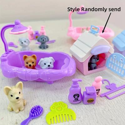 Uplifted Finds Mini Pet Puppy Cage & Dog Doll Play Set b