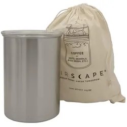 Airscape Kaffeedose, Vorratsbehälter, Silber