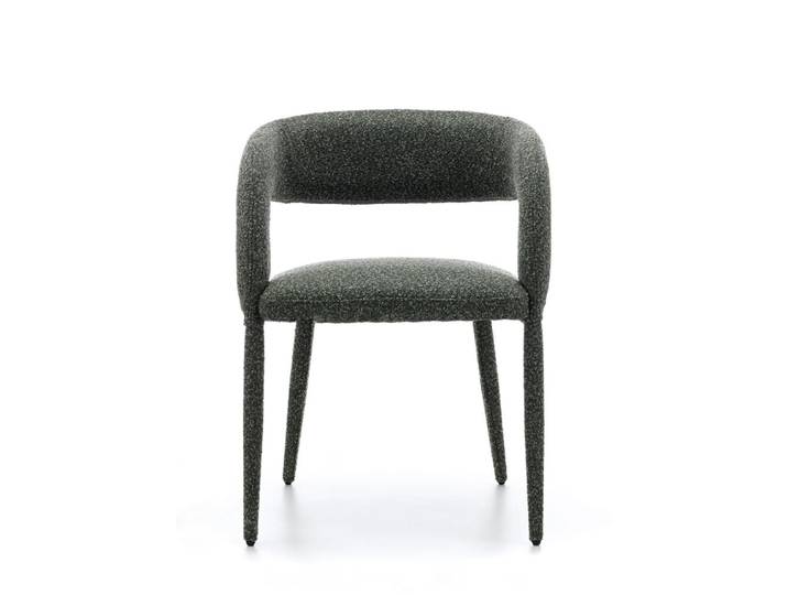 Chaise repas full bouclette vert