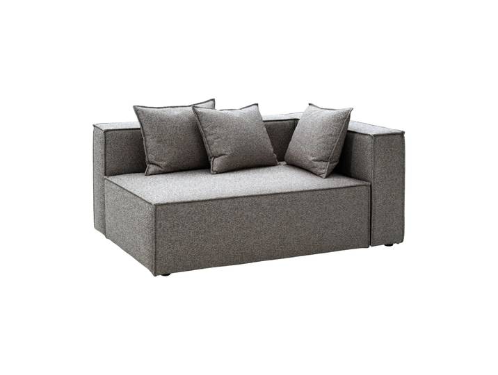 Brafab Muki Sofamodul Smokey grey, Abschluss links
