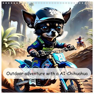 Outdoor adventure with an AI-Chihuahua (Wall Calendar 2026 12 × 12 Inch) CALVENDO 12 Month Wall Calendar