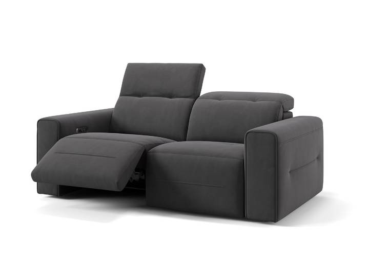 Stoff Sofa CANNES 2-Sitzer Relaxgarnitur Design Couch