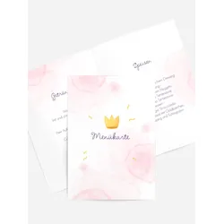 Menükarten Geburtstag selbst gestalten mit Spruch und Fotos im Onlinedesigner bei Meine-Kartenmanufaktur.de