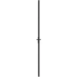 Zubehör Türbeschlag, Innentür 76x201,5 cm Schwarz ESG-Glas und Aluminium