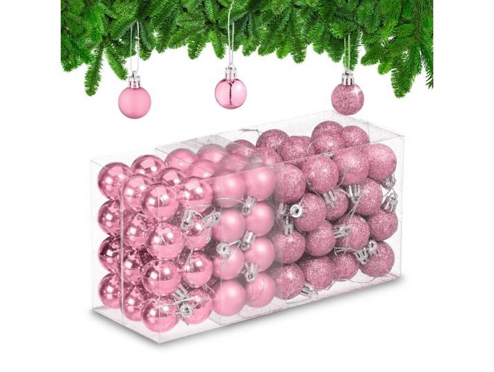 Relaxdays Lot de 96 boules de Noël