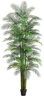 Nearly Natural 12-ft UV Resistant Artificial Areca Palm Tree (Indoor/Outdoor) - Green