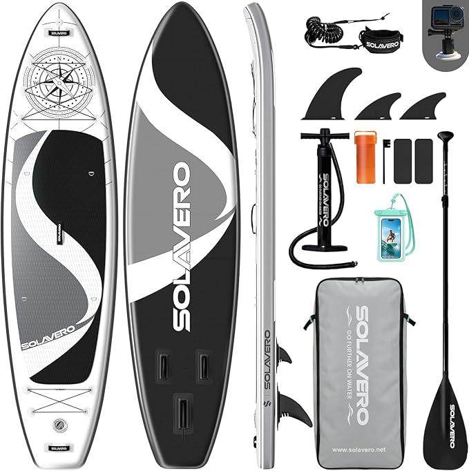 Stand Up Paddling Board 350cm, SUP Board Set mit Kamerahalterung, Aufblasbares Stand Up Paddle für Erwachsene Anfängerfreundlich, Extra Groß Stand-up Paddling für 2 Personen/Familien, 210kg