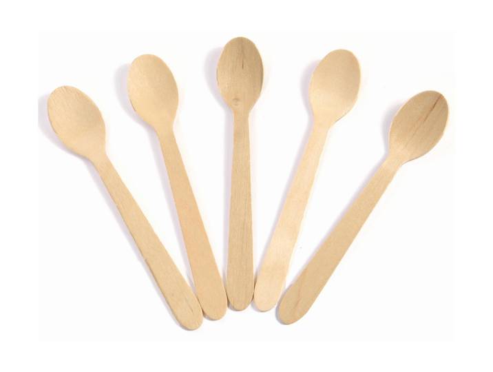 Woklöffel Sier 200 Stück , braun, L: 11cm, Kochlöffel, Woklöffel
