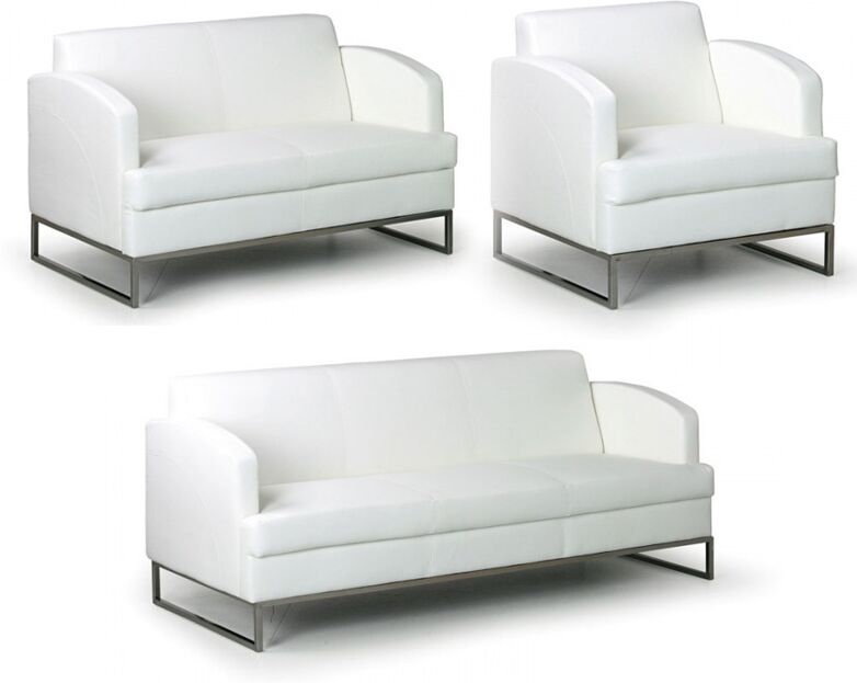 B2B Partner Sofa MARYL, 2 Sitzflächen, weiß