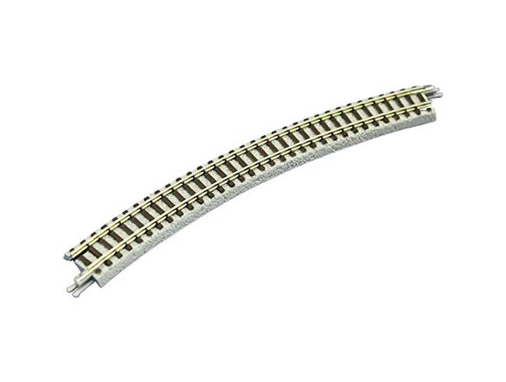 Rokuhan 7297014 Z spoor (met bed) gebogen spoor 30° 245mm
