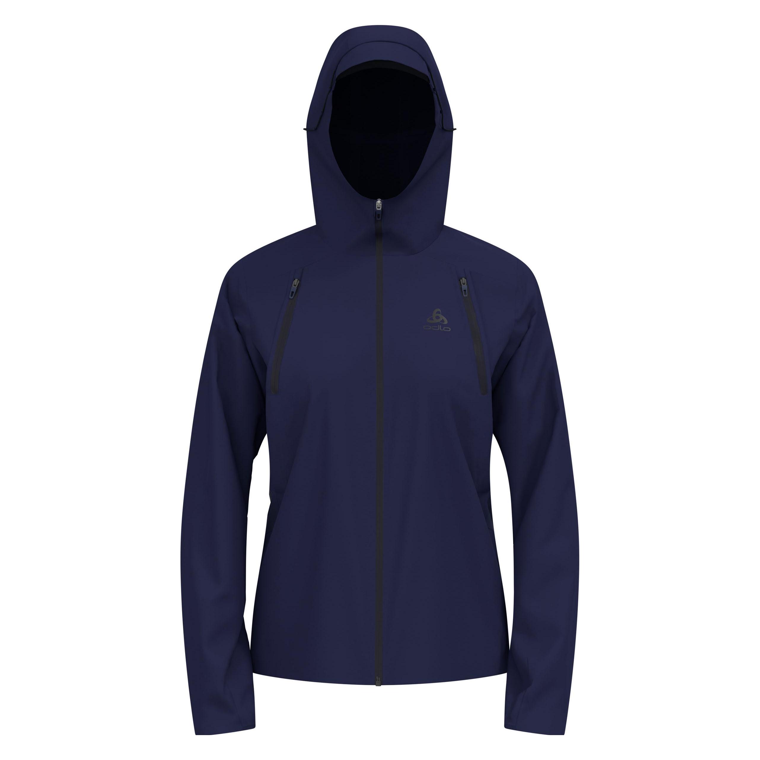 Odlo Damen X-ALP WATERPROOF PRO Jacke marineblau Regenmantel (S) (31568121120S)