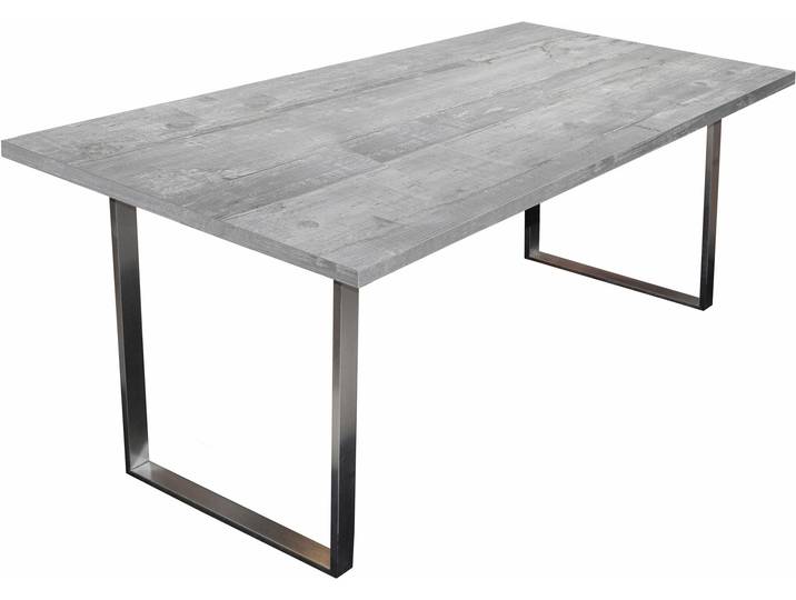 Esstisch MÄUSBACHER, grau (betonoptik), B:200cm H:76cm T:100cm, Tische, Esstisch, in verschiedenen Größen