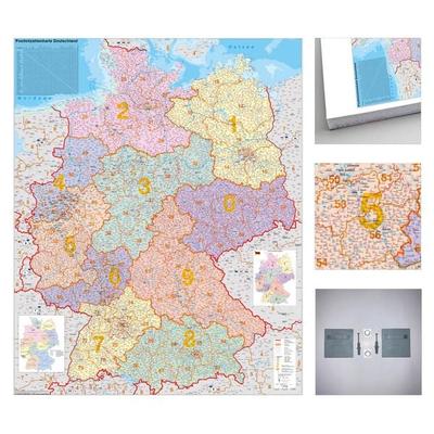 Deutschland Postleitzahlen Karte zum Pinnen auf EasyPrint - Platte mit Wandhalterung, Sonstige von Heinrich Stiefel, Stiefel Eurocart
