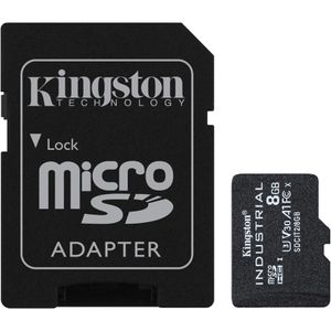 Kingston Micro-SD-Karte Industrial SDCIT2/8GB, 8GB, bis 100 MB/s, UHS-I U3, SDHC