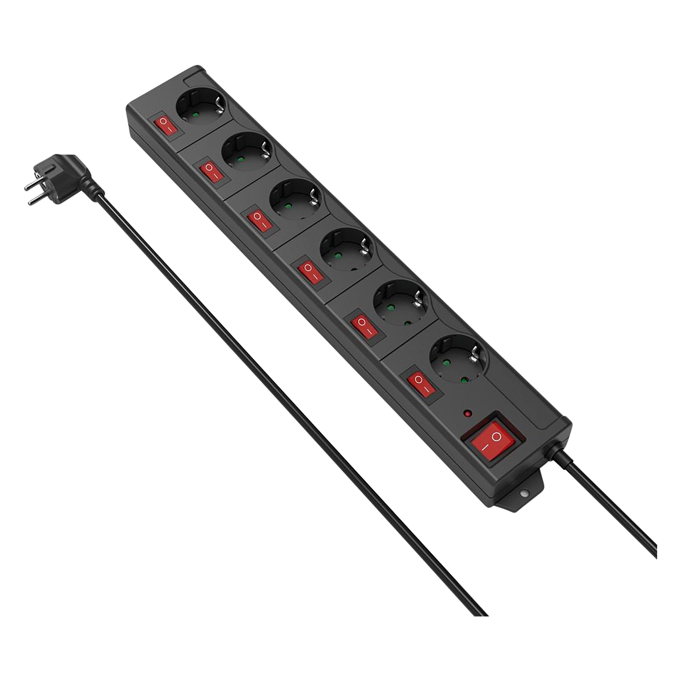 Hama Steckdosenleiste (6x, CEE 7/3, 1.40 m) (137259)