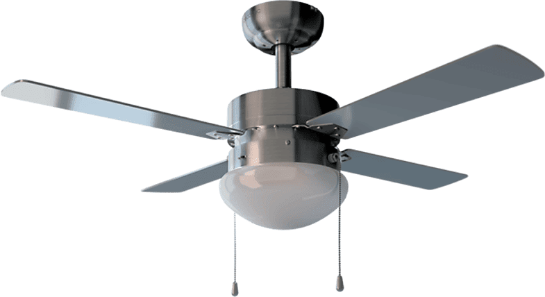 Ventilador de techo con luz - Cecotec EnergySilence Aero 450, Con luz, Función frío y calor, 50W, 106 cm, Inox