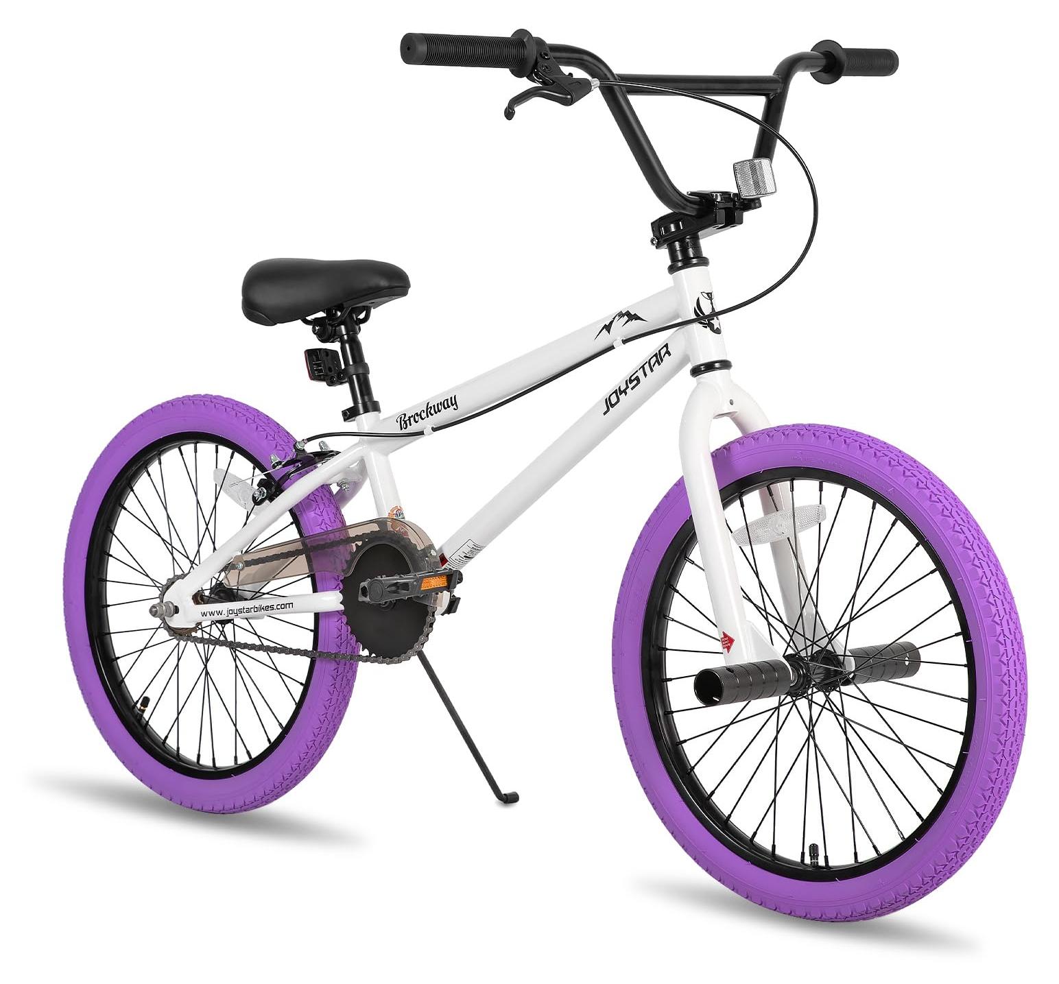 Kinderfahrrad 20 Zoll Freestyle lila mit Ständer