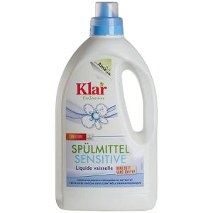 Klar Spülmittel EcoSensitive, ohne Duftstoffe, Konzentrat, biologisch abbaubar, extrem ergiebig, Flasche, 1,5 Liter